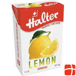 Halter Bonbons Classics Lemon ohne Zucker Box 40g