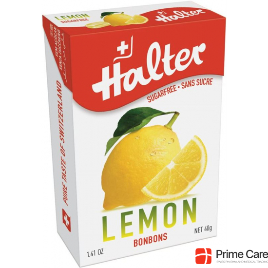Halter Bonbons Classics Lemon ohne Zucker Box 40g buy online