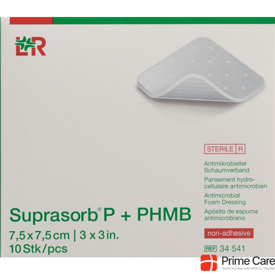 Suprasorb P+phmb Schaumverband 7.5x7.5cm 10 Stück buy online