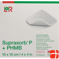 Suprasorb P+phmb Schaumverband 10x10cm 10 Stück