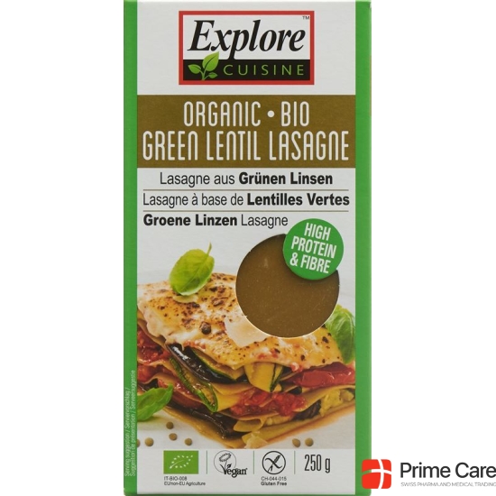 Explore Cuisine Lasagne Aus Grün Linsen Bio 250g buy online