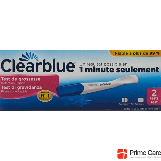 Clearblue pregnancy test 2 pcs Rapid detection