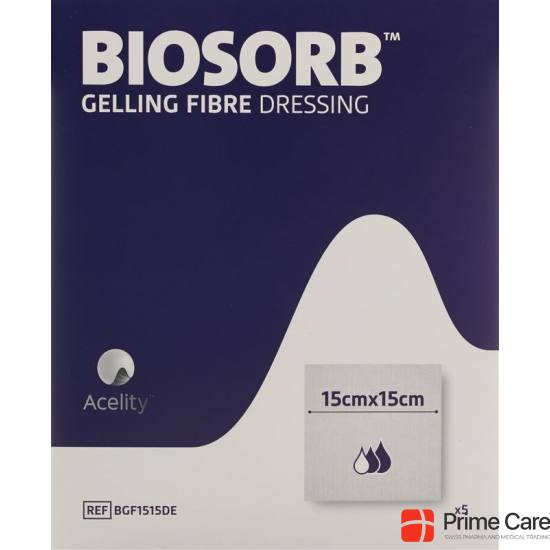 Biosorb Gelling Fibre Gelfa Wundauflagen 15x15cm 5 Stück buy online