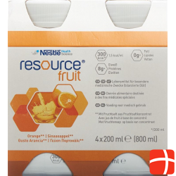 Resource Fruit Drink Orange 4x 200ml