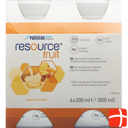 Resource Fruit Drink Ananas-Orange 4x 200ml