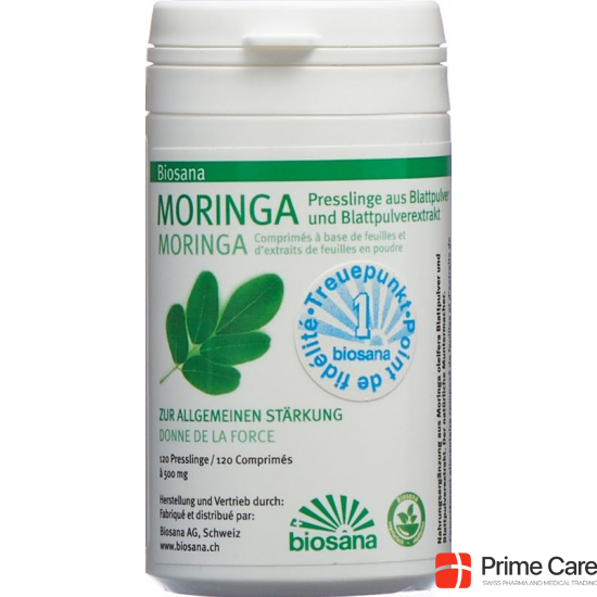 Biosana Moringa Blattplv/extrakt Tabletten Dose 120 Stück buy online