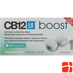 CB12 Boost White Chewing Gum Eucalyptus 10 pieces