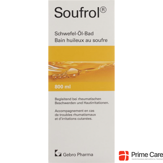 Soufrol sulphur-oil-bath bottle 800ml buy online