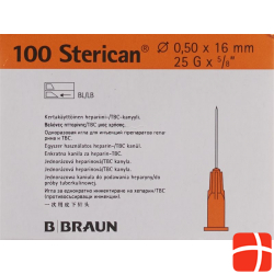 Sterican Nadel 25g 0.50x16mm Orange Luer 100 Stück