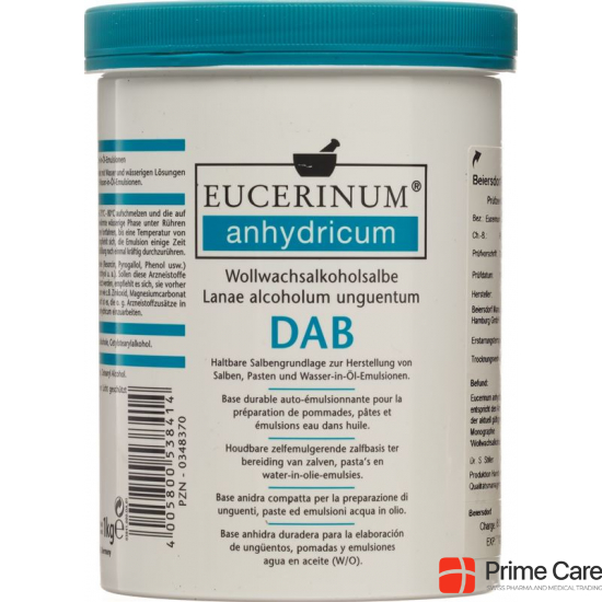 Eucerin Eucerinum Anhydricum Grundlage Dose 1kg buy online