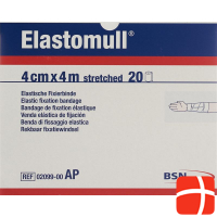 Elastomull Gazebinde Weiss 4mx4cm 20 Stück