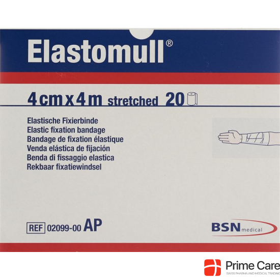 Elastomull Gazebinde Weiss 4mx4cm 20 Stück buy online