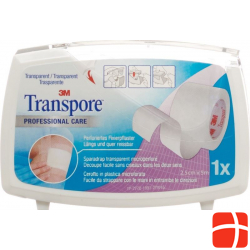 3M Transpore Fixierpflaster 25mm x 5m transparent