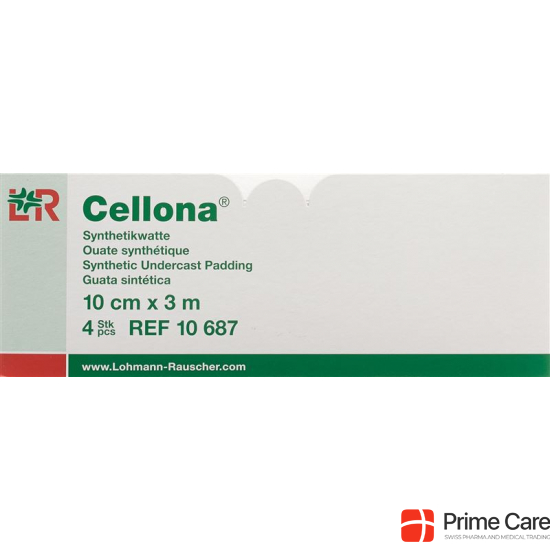 Cellona Synthetikwatte 10cmx3m Weiss Rolle 4 Stück buy online