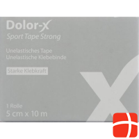 Dolor-x Sport Tape Strong 5cmx10m Weiss 12 Stück