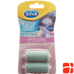 Scholl Velvet Smooth Pedi Roll Fein Meeresmi 2 Stück