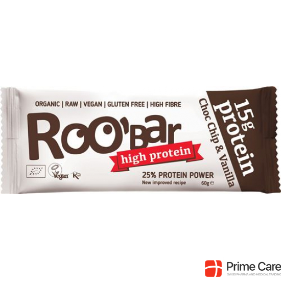 Roobar Protein-Riegel Choco Chip 60g buy online