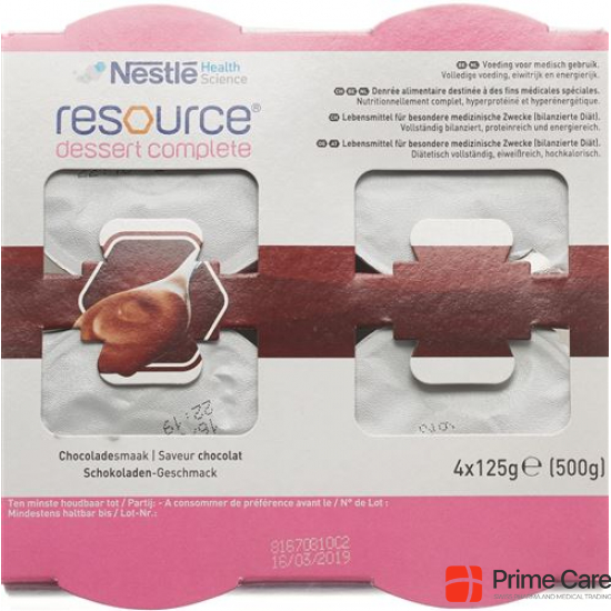 Resource Dessert Schokolade (neu) 4 Cup 125g buy online
