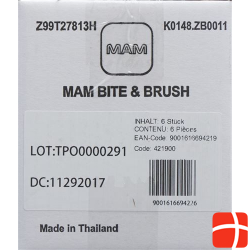 Mam Bite & Brush 3+m Ass 6 Stück