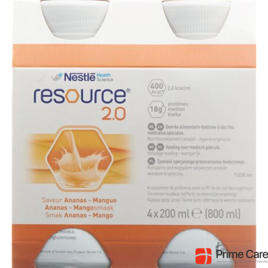 Resource 2.0 Ananas Mango 4x 200ml buy online