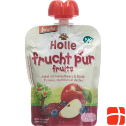 Holle Pouchy Apfel mit Heidelb&dattel 90g