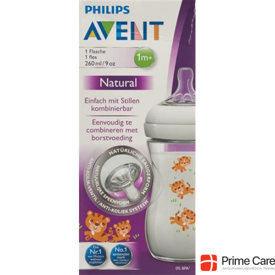 Avent Philips Natural Bottle 260ml Tiger buy online