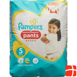 Pampers Prem Prot Pan Grösse 5 12-17kg Juni Trag 17 Stück