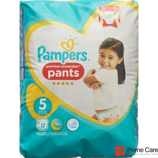 Pampers Prem Prot Pan Grösse 5 12-17kg Juni Trag 17 Stück buy online