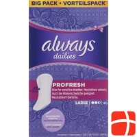 Always Slipeinlage Profresh Large Vorteilsp 40 Stück