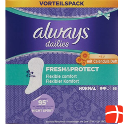 Always Panty Liners Fresh & Protect Normal Calendula Fragrance 56 pieces
