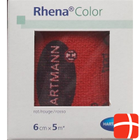Rhena Color Elastic Bandages 6cmx5m Red