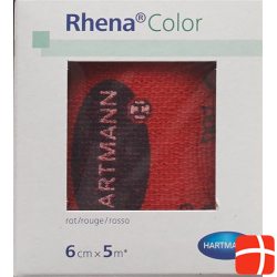 Rhena Color Elastic Bandages 6cmx5m Red