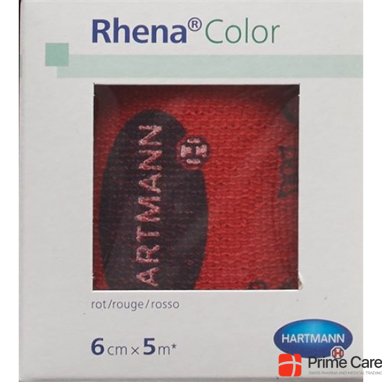 Rhena Color Elastic Bandages 6cmx5m Red buy online