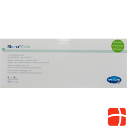 Rhena Color Elastische Binden 6cmx5m Bl Off 10 Stück
