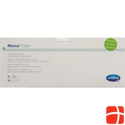 Rhena Color Elastische Binden 8cmx5m Bl Off 10 Stück