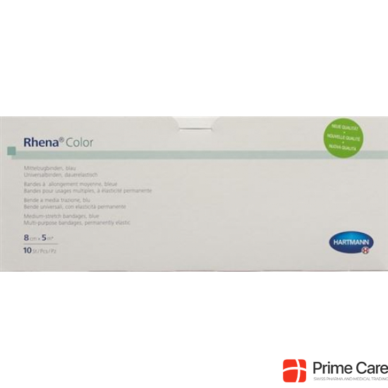 Rhena Color Elastische Binden 8cmx5m Bl Off 10 Stück buy online