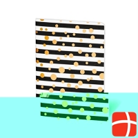 Herboristeria Notizbuch Black Lines/gold Leer