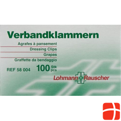 L&r Verbandklammern Hautfarben 100 Stück