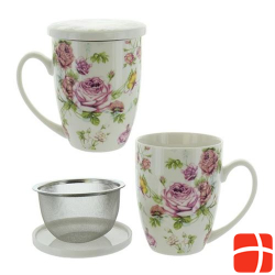 Herboristeria Roses mug with strainer