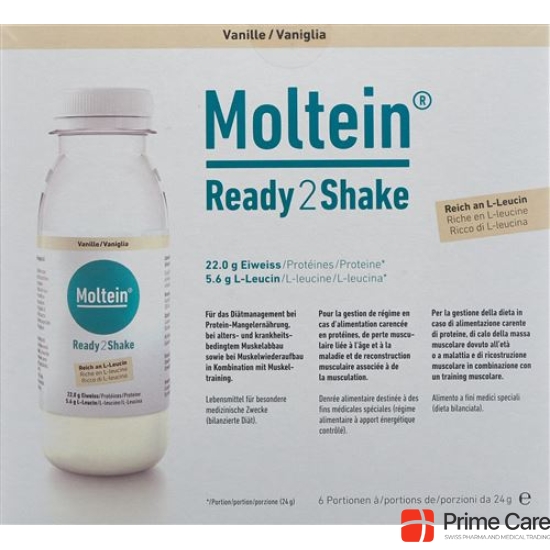 Moltein Ready2shake Vanille 6 Flasche 24g buy online