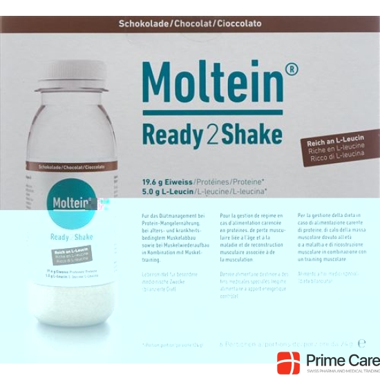 Moltein Ready2shake Schokolade 6 Flasche 24g buy online