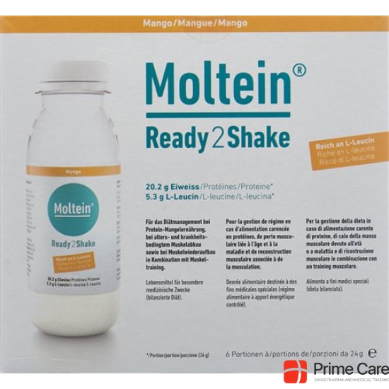 Moltein Ready2shake Mango 6 Flasche 24g buy online