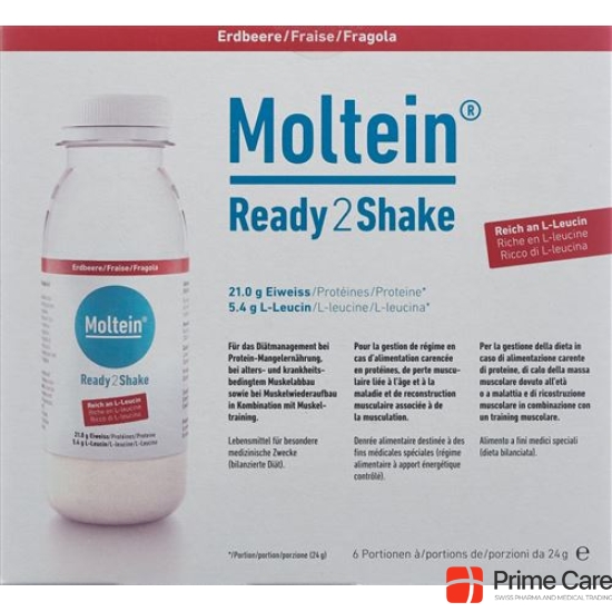 Moltein Ready2shake Erdbeere 6 Flasche 24g buy online