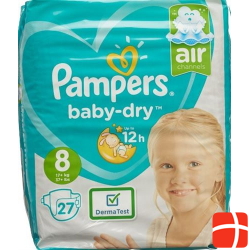 Pampers Baby Dry Grösse 8 17+kg Extra Large Spar 27 Stück