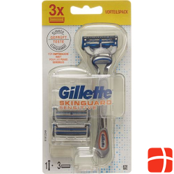 Gillette Skinguard Sensitive razor with 3 blades limited