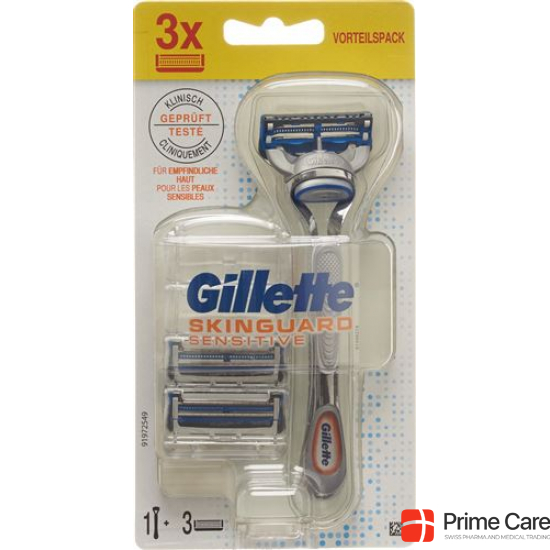 Gillette Skinguard Sensitive razor with 3 blades limited buy online