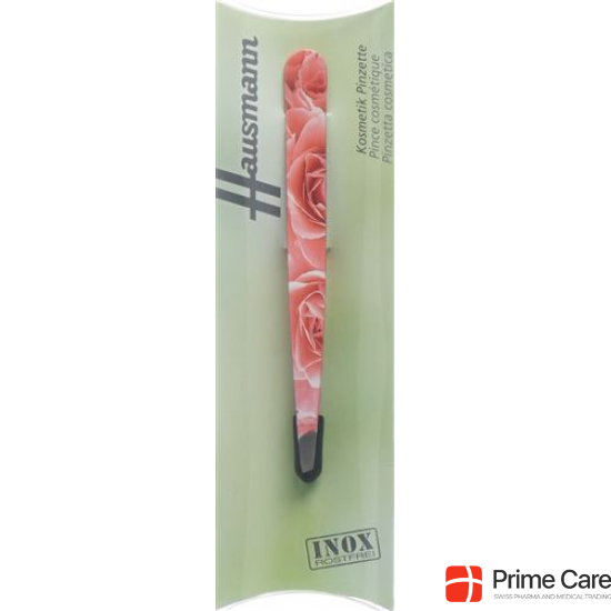 Hausmann Tweezers Slanted Roses Pink Design Roses buy online