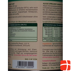 Spirulina Flamant Vert Bio Tabletten 500mg Beutel 180 Stück
