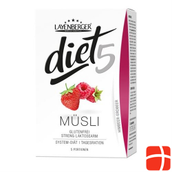 Layenberger Diet5 Muesli Himbeer-Erdbeer 5x 45g