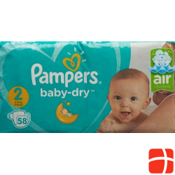 Pampers Baby Dry Grösse 2 4-8kg Mini Sparpack 60 Stück